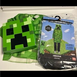 Minecraft Creeper Kids Halloween Costume 4-6
